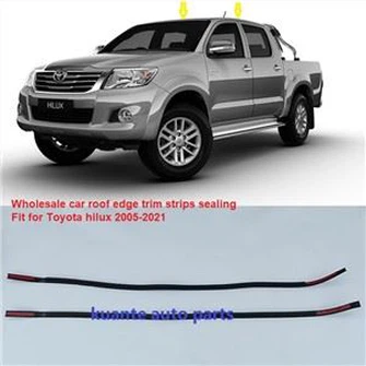 Machin kole nan fon bòdu bandes fermeture kawoutchou bord gad Weatherstrip pou Toyota Hilux Vigo